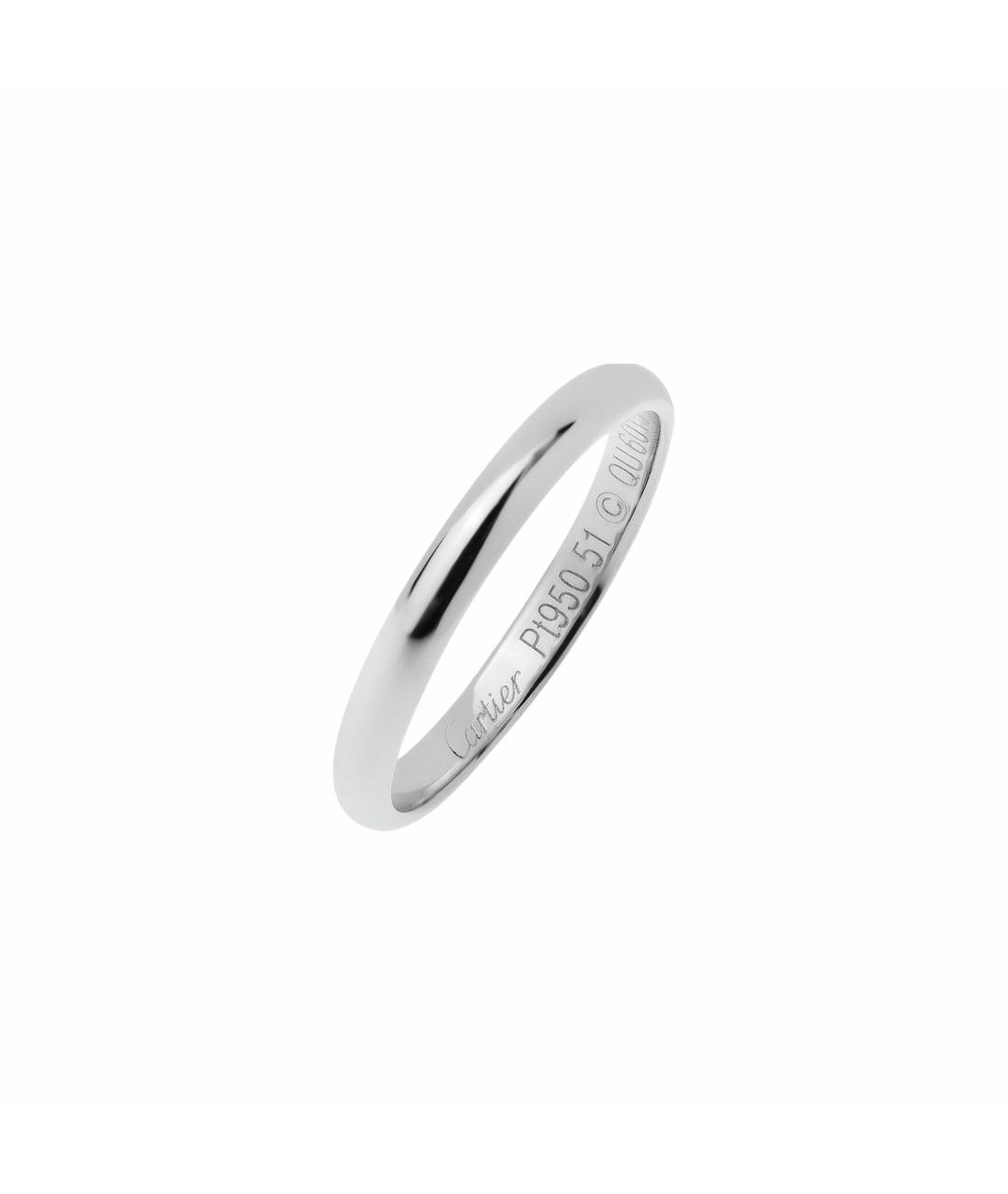 CARTIER Серебряное платиновое кольцо, фото 1