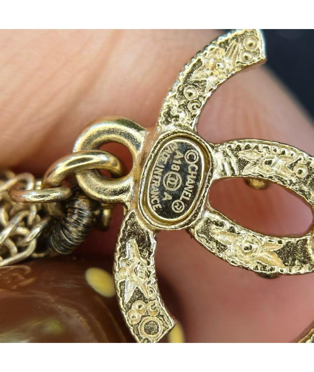 CHANEL Золотые серьги, фото 4