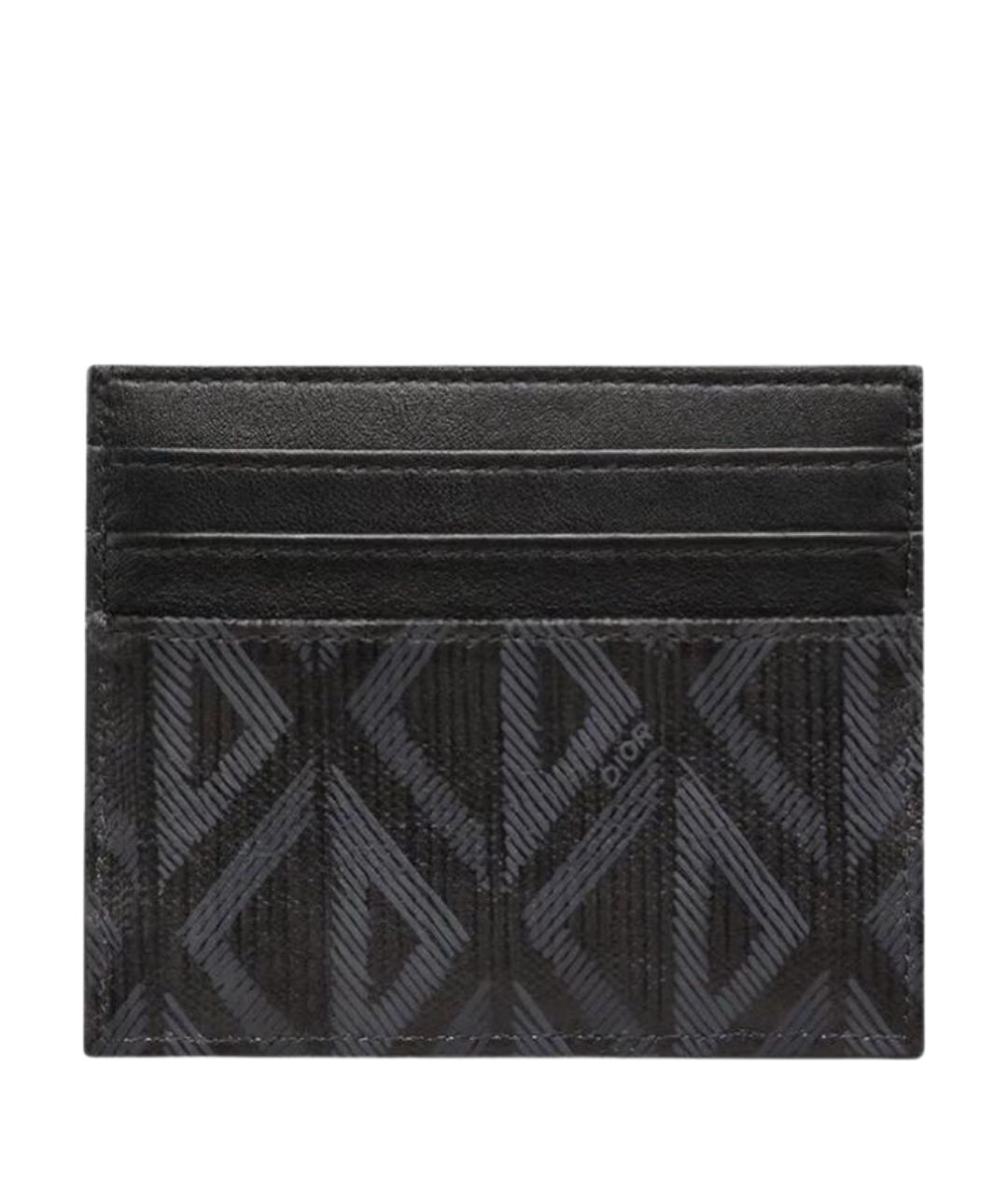 CHRISTIAN DIOR Черный кожаный кардхолдер, фото 2