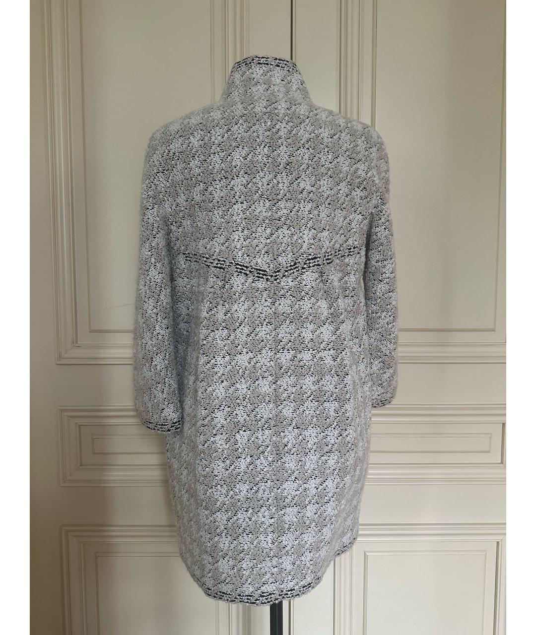 CHANEL Серое твидовое пальто, фото 2