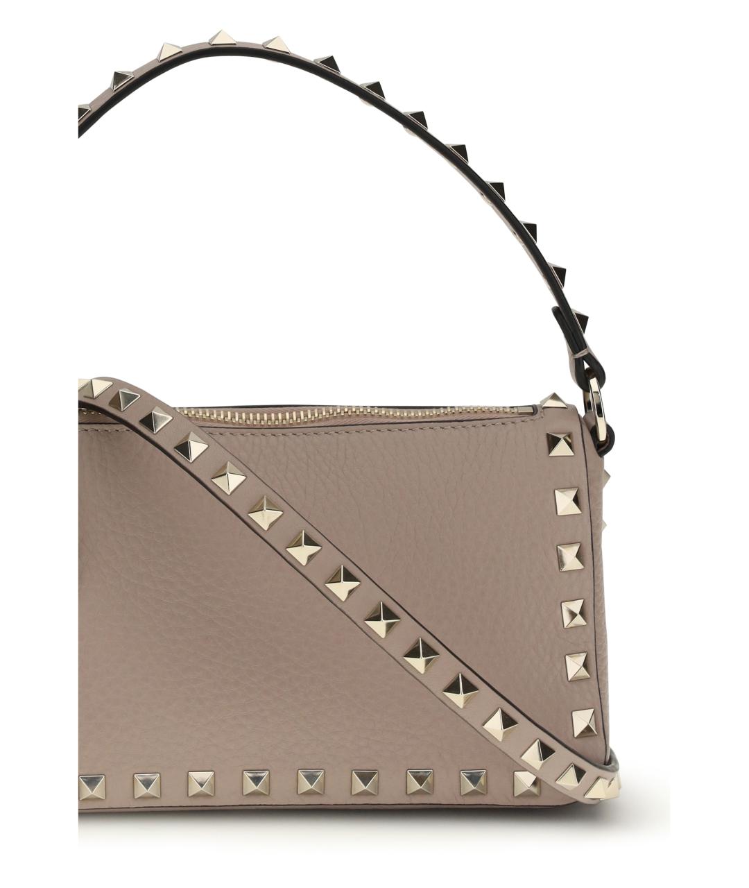 VALENTINO Розовая кожаная сумка через плечо, фото 4