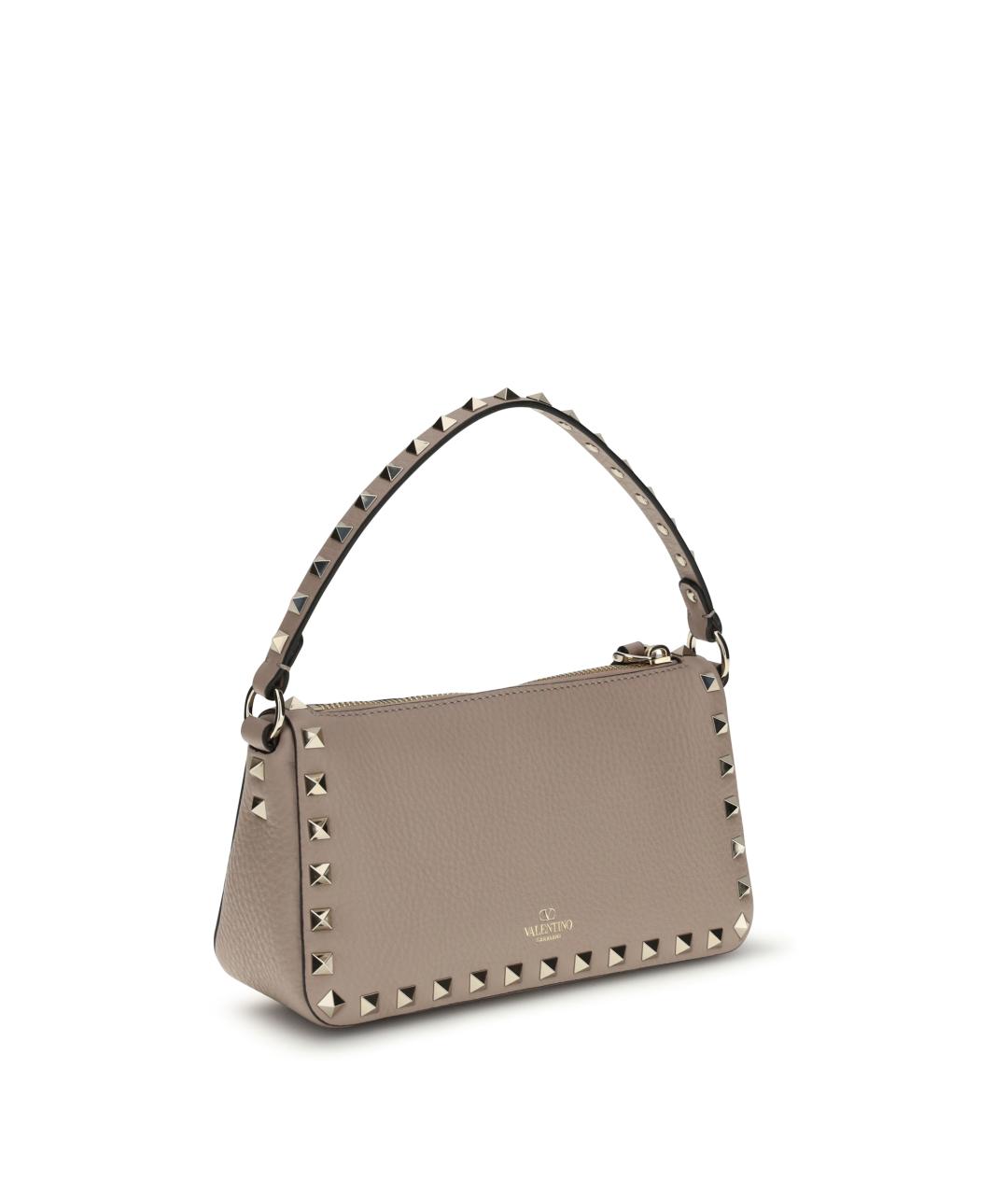 VALENTINO Розовая кожаная сумка через плечо, фото 3