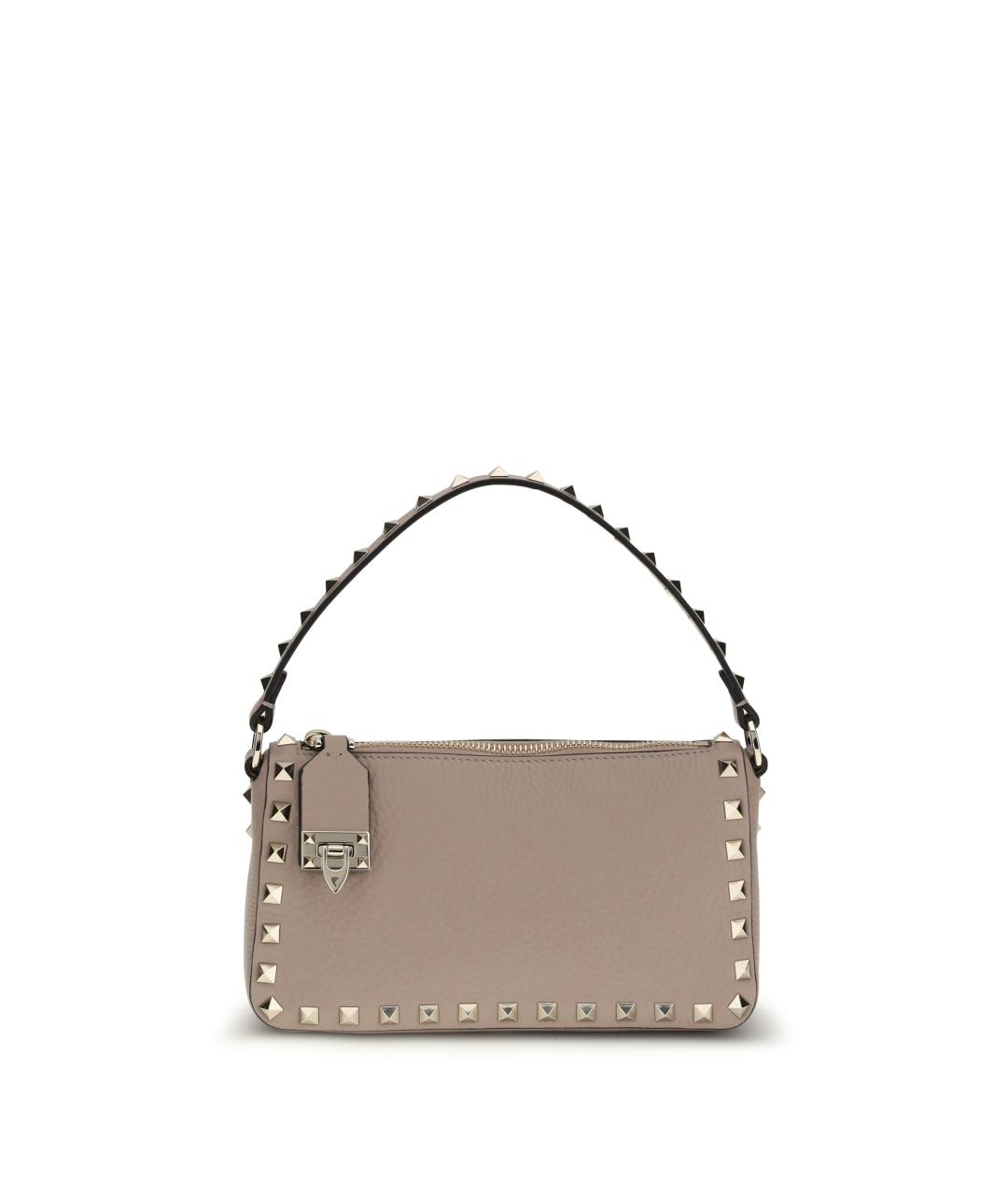 VALENTINO Розовая кожаная сумка через плечо, фото 1