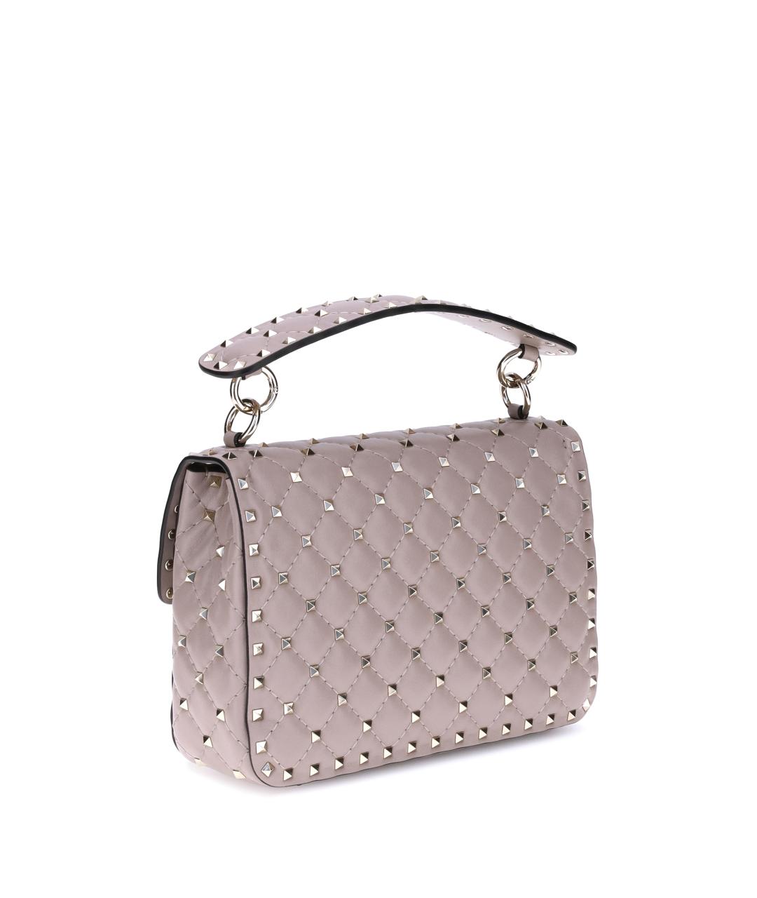 VALENTINO Розовая кожаная сумка через плечо, фото 3