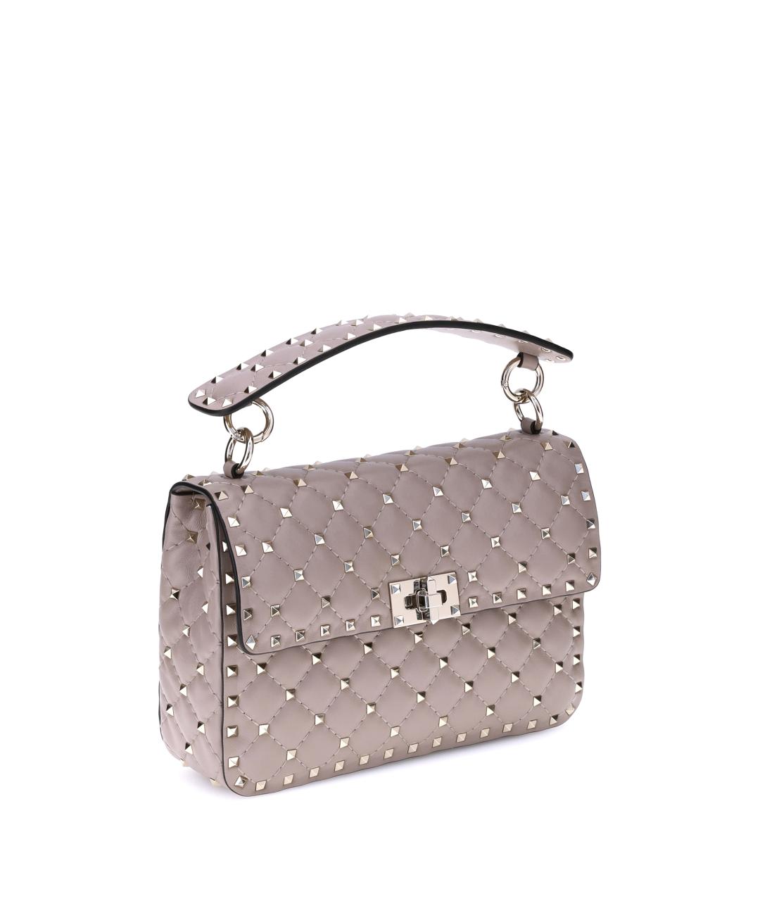 VALENTINO Розовая кожаная сумка через плечо, фото 2