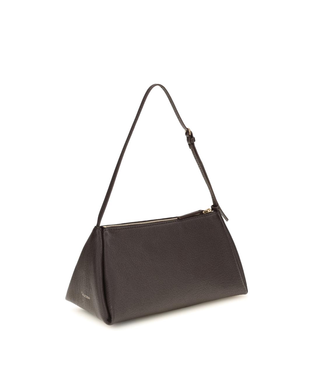 CALVIN KLEIN Коричневая кожаная сумка через плечо, фото 3