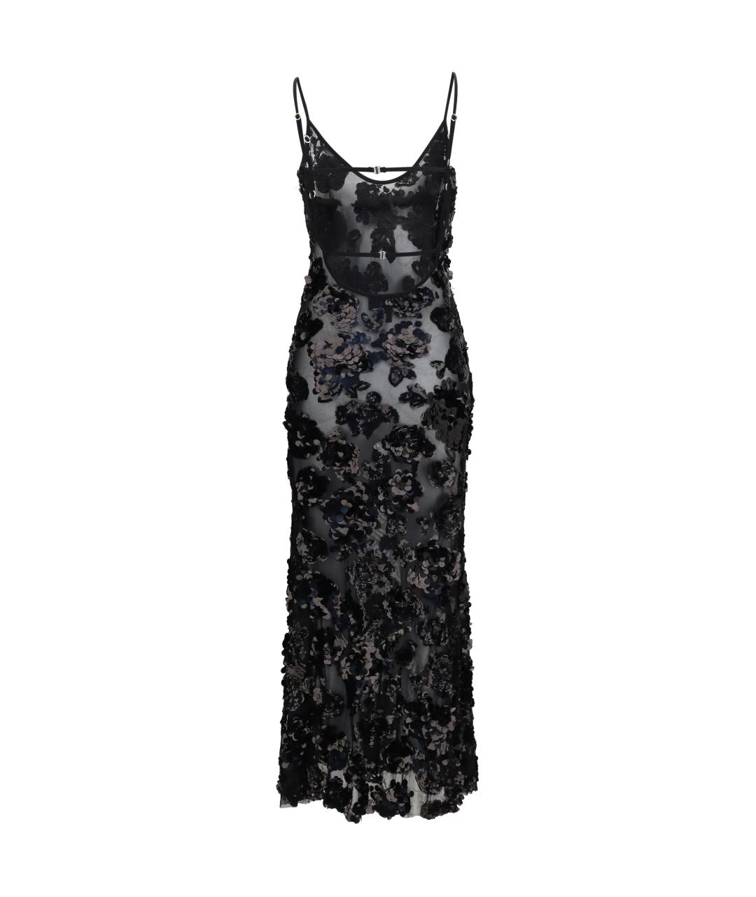 NISSA Черное полиэстеровое вечернее платье, фото 2