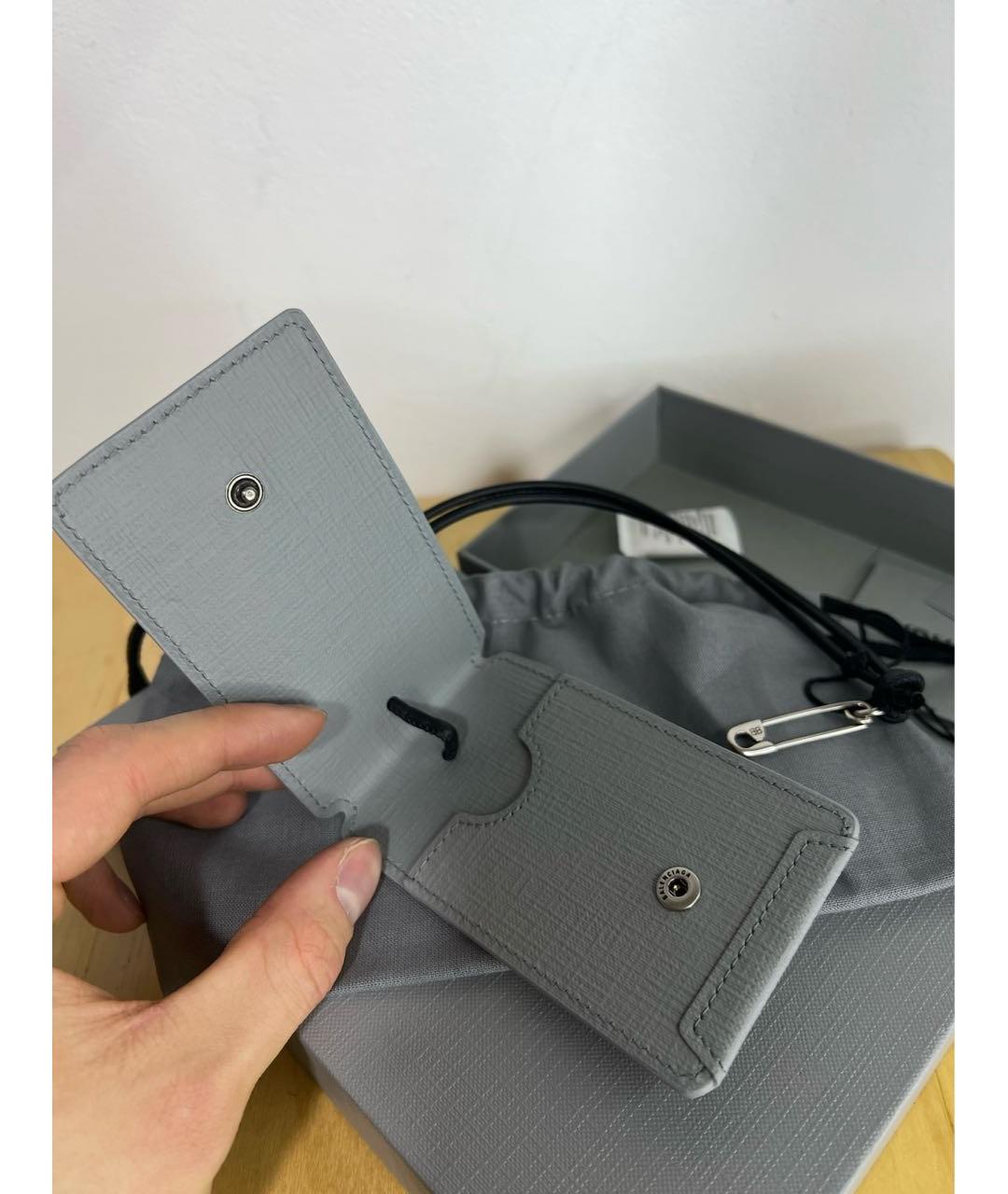 BALENCIAGA Антрацитовый брелок, фото 3