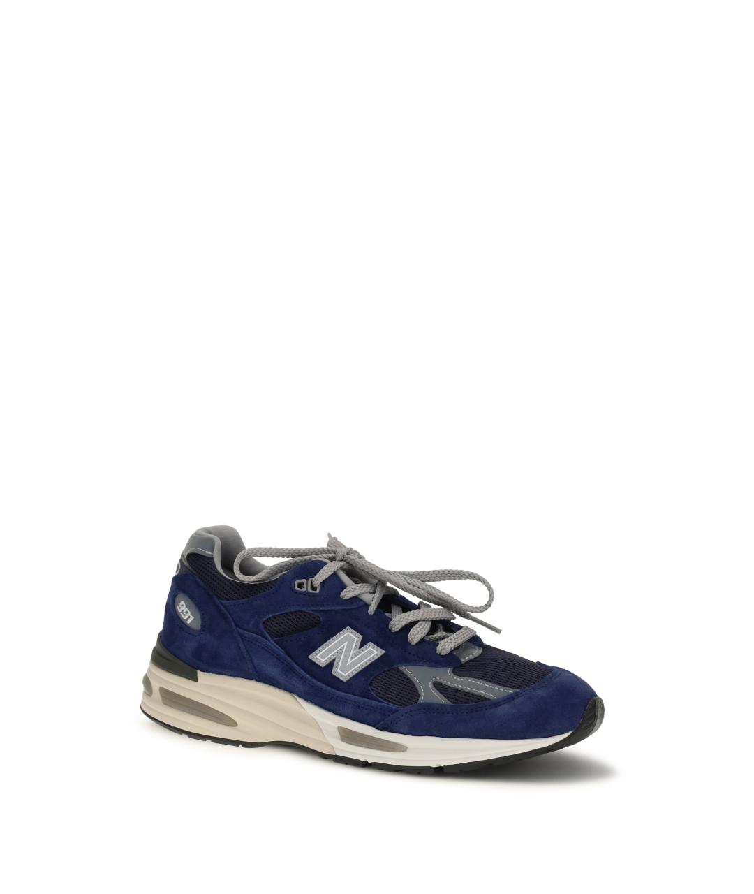 NEW BALANCE Синие замшевые низкие кроссовки / кеды, фото 2