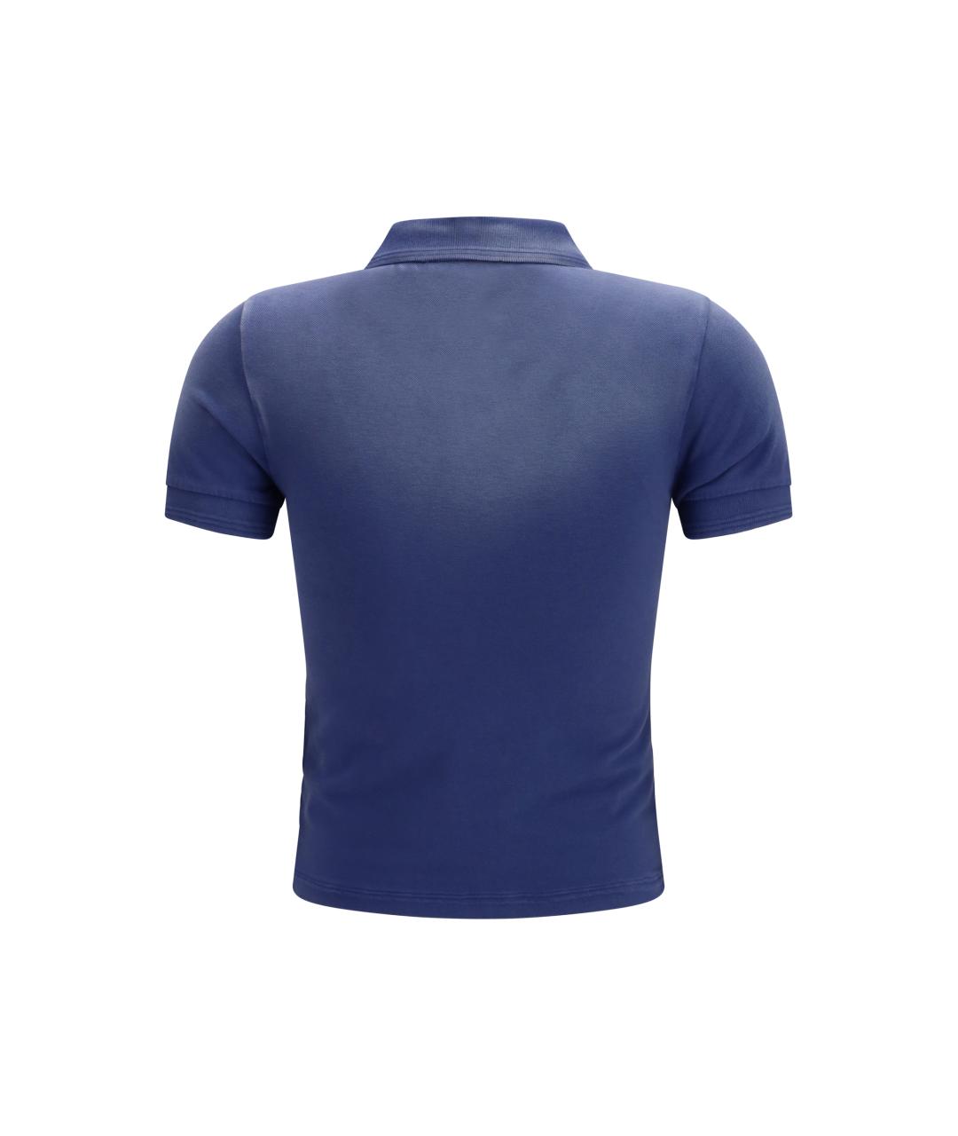 ACNE STUDIOS Синяя хлопковая футболка, фото 2