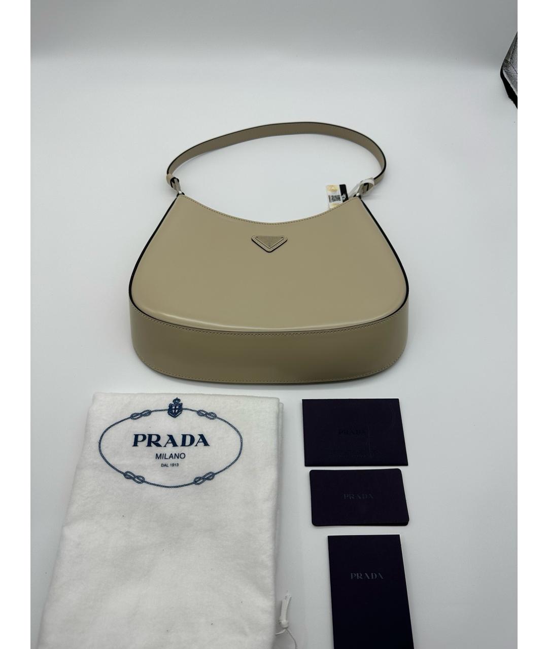 PRADA Хаки кожаная сумка через плечо, фото 6