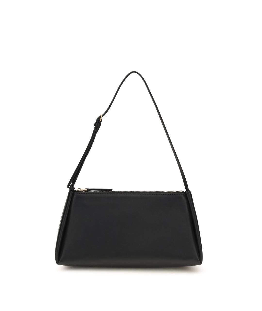 CALVIN KLEIN Черная кожаная сумка через плечо, фото 1