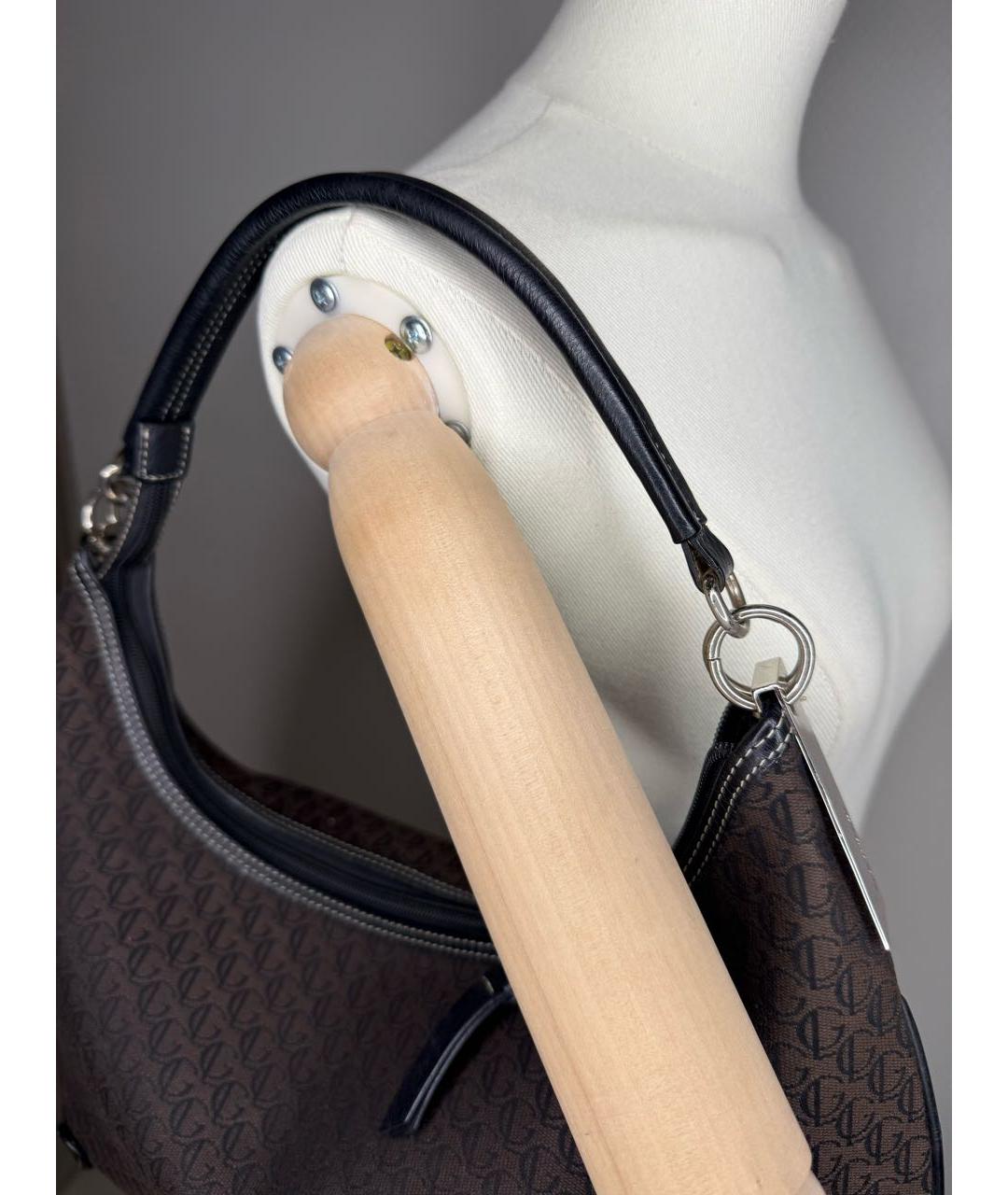 GUY LAROCHE Коричневая сумка с короткими ручками, фото 5