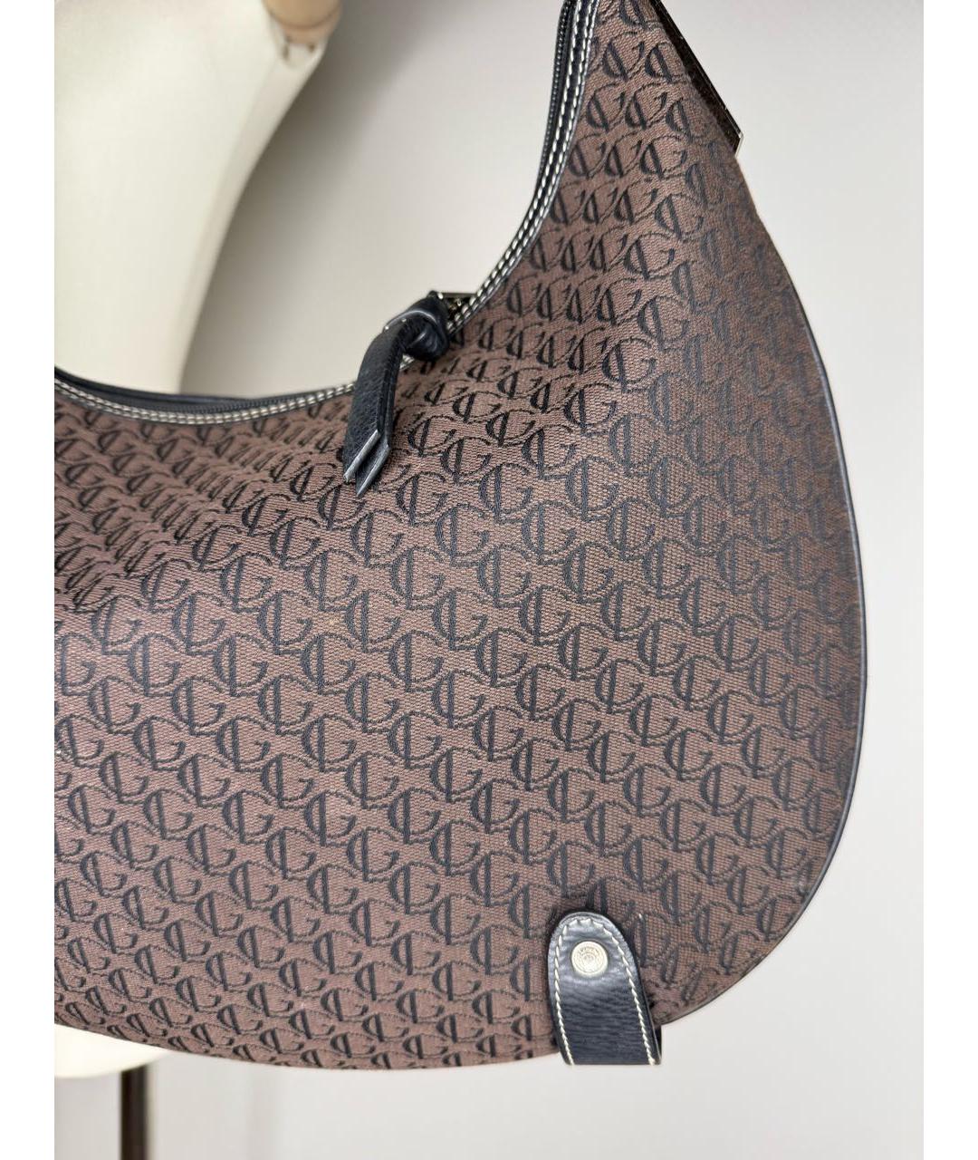 GUY LAROCHE Коричневая сумка с короткими ручками, фото 6