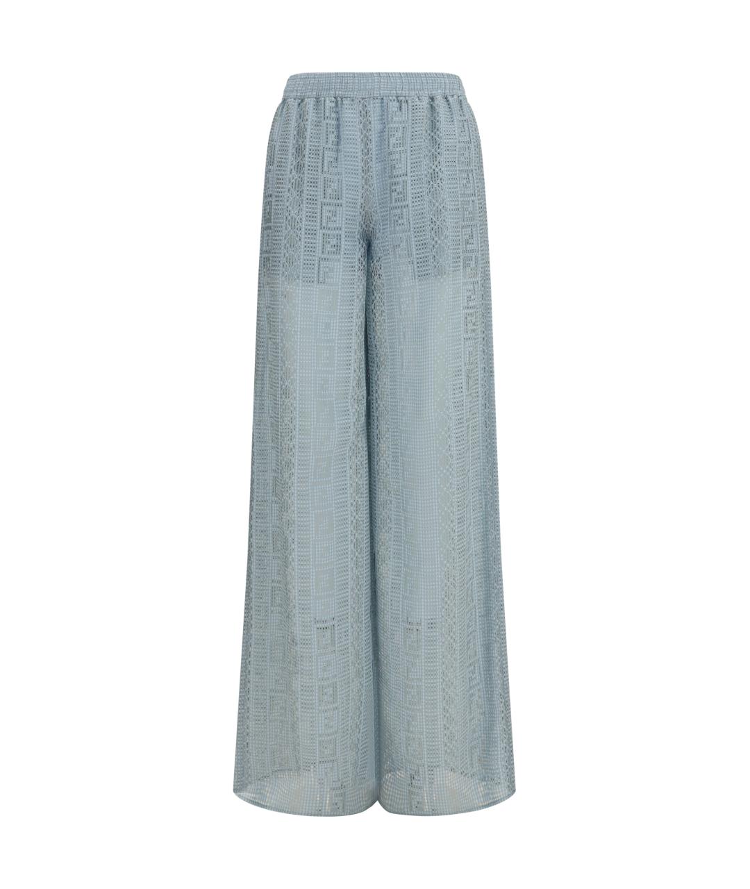 FENDI Шелковые прямые брюки, фото 1