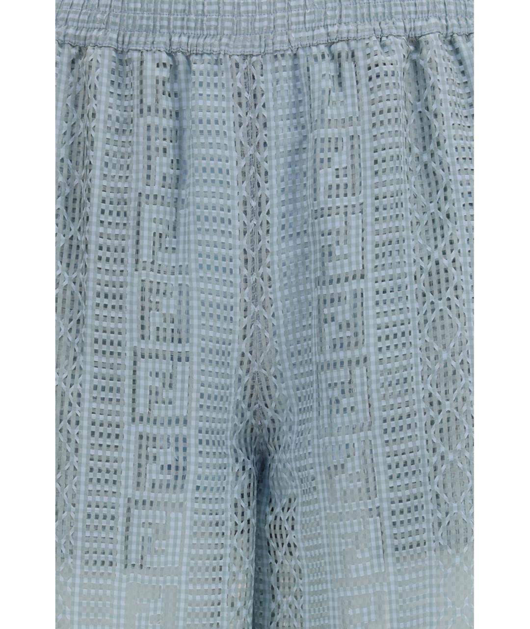 FENDI Шелковые прямые брюки, фото 3