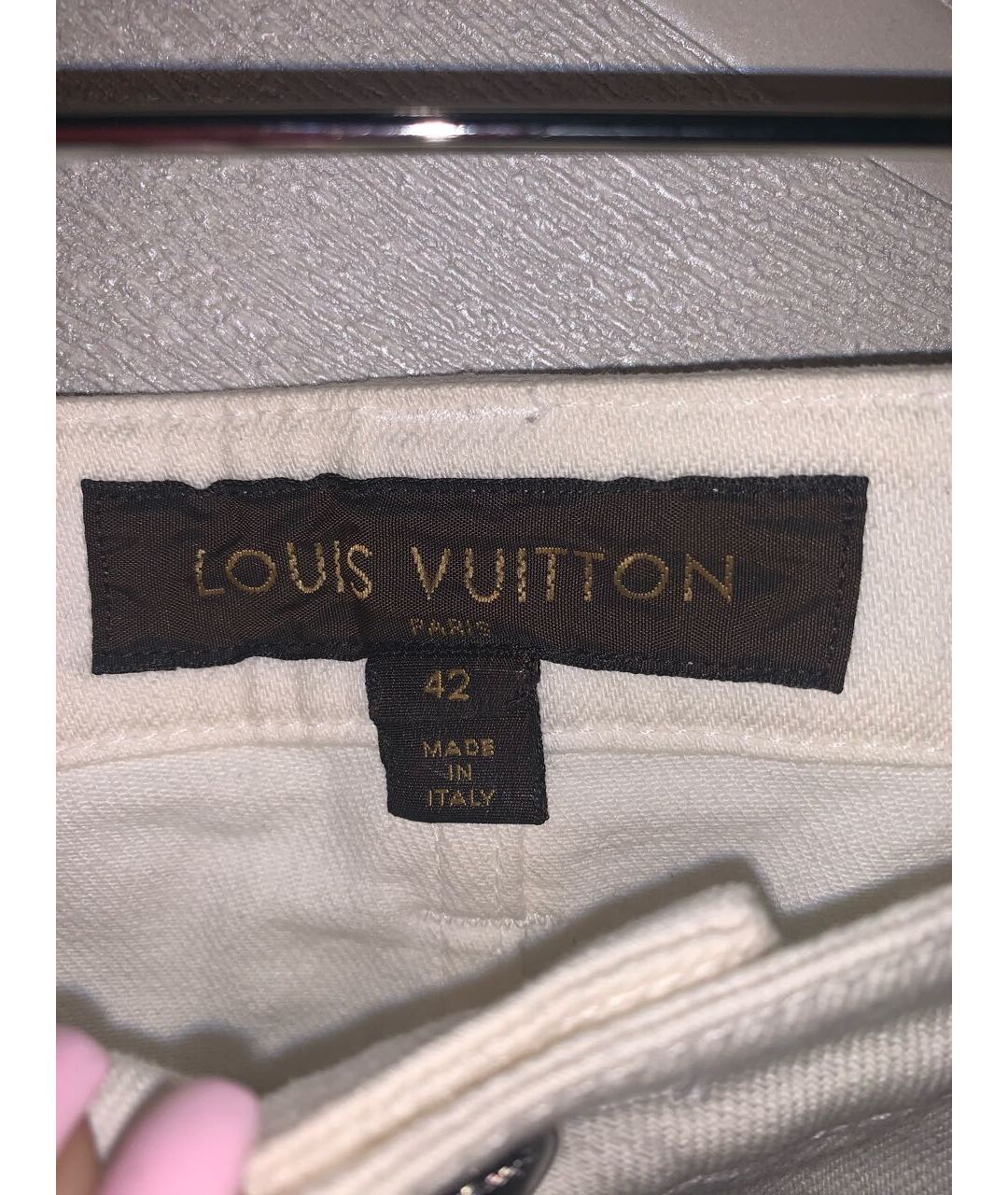 YVES SAINT LAURENT VINTAGE Белая деним юбка миди, фото 4