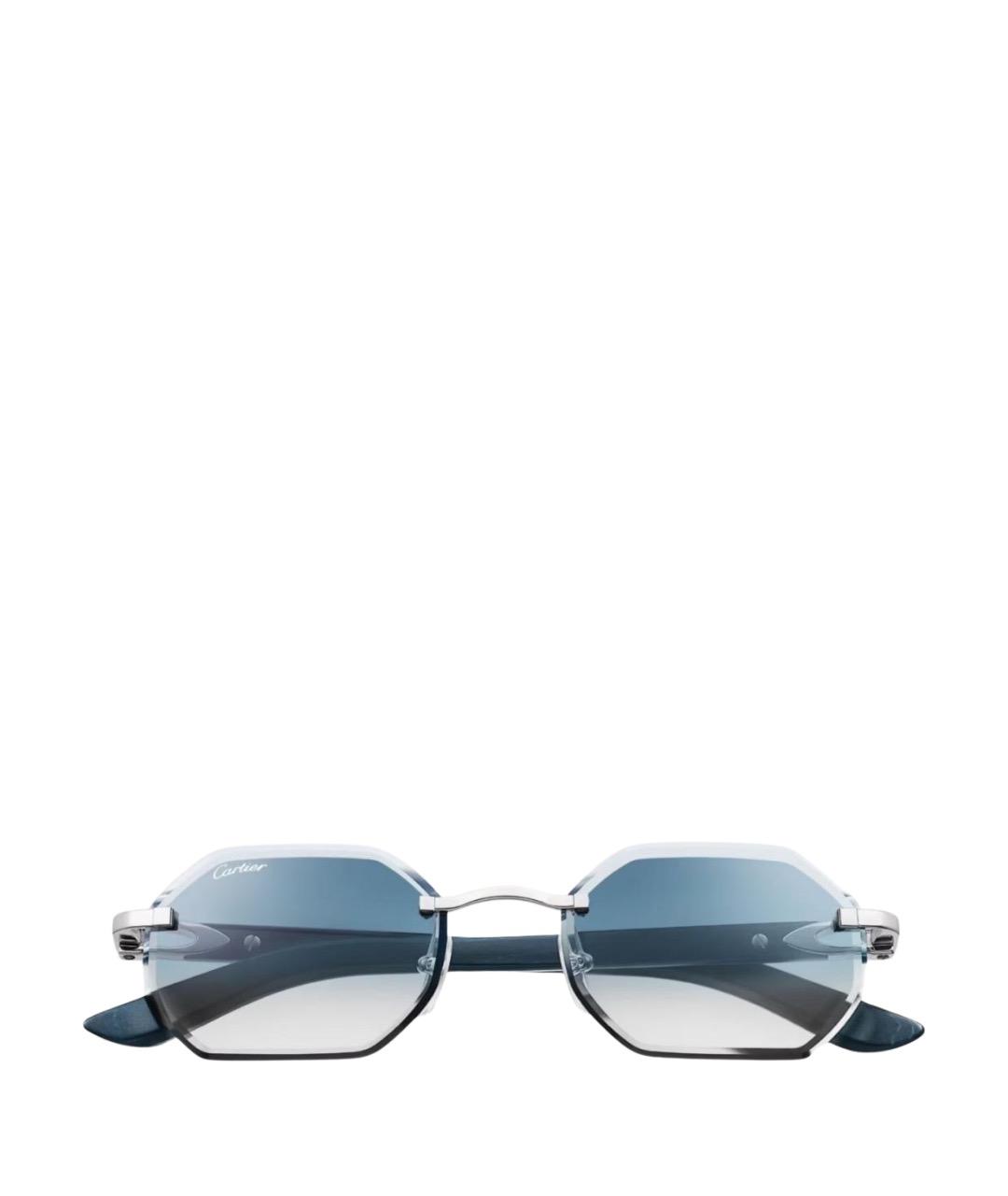 CARTIER Серые деревянные солнцезащитные очки, фото 1