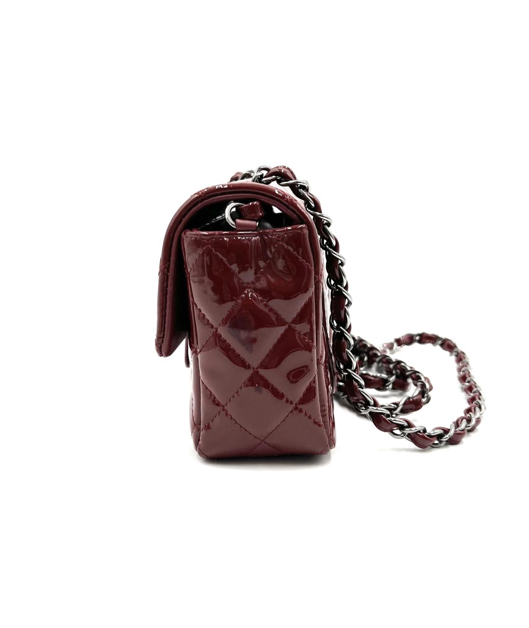 CHANEL Красная сумка через плечо из лакированной кожи, фото 3