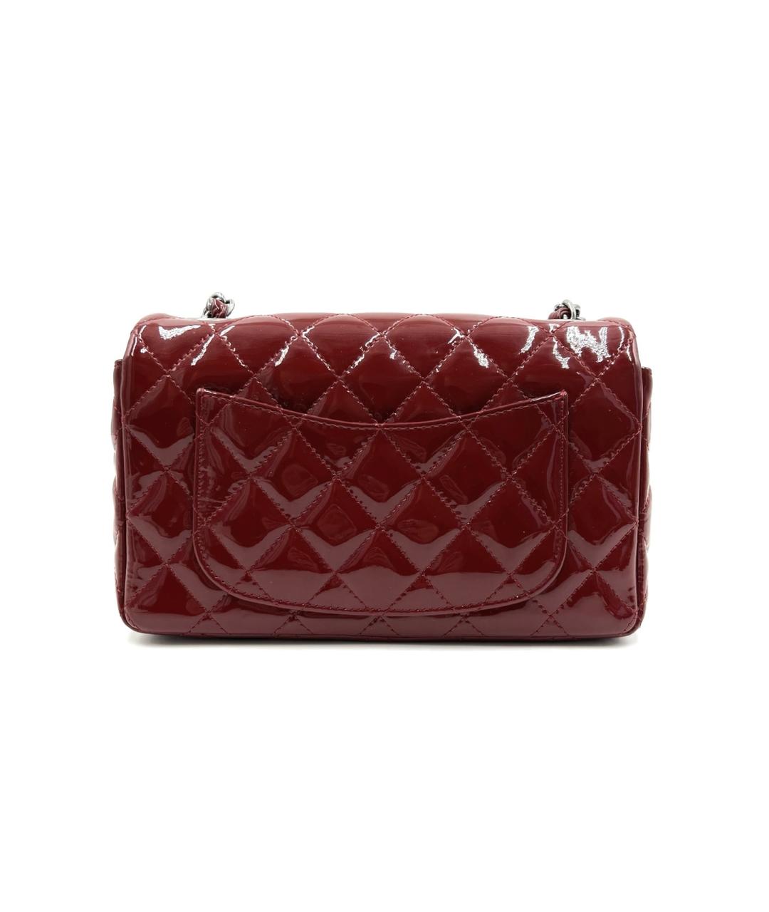 CHANEL Красная сумка через плечо из лакированной кожи, фото 4