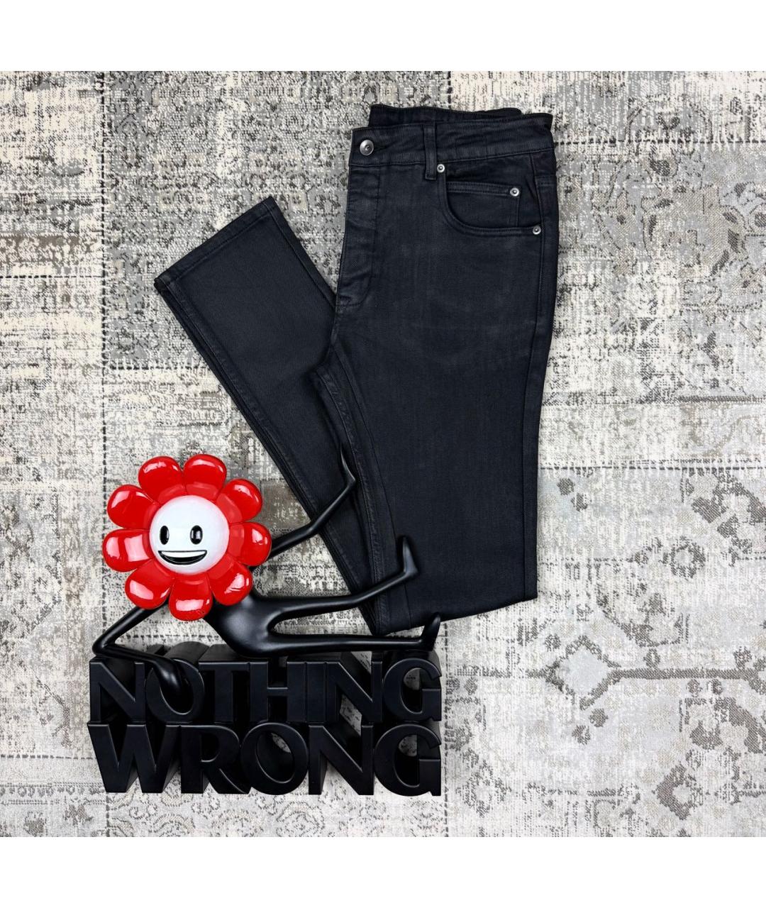 RICK OWENS DRKSHDW Черные хлопковые джинсы скинни, фото 6