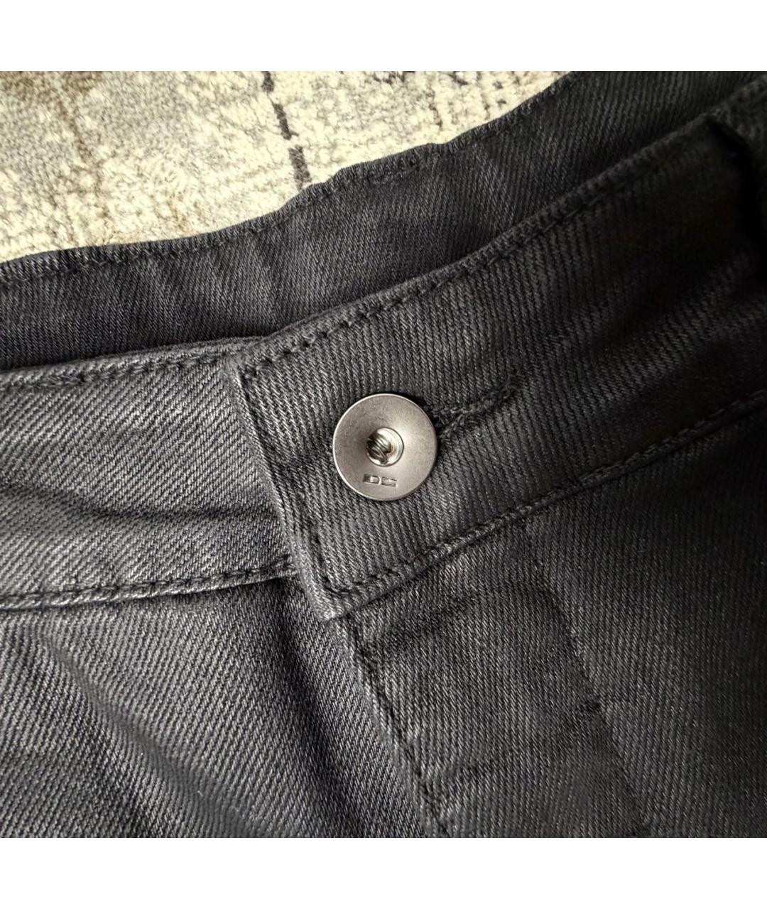 RICK OWENS DRKSHDW Черные хлопковые джинсы скинни, фото 3