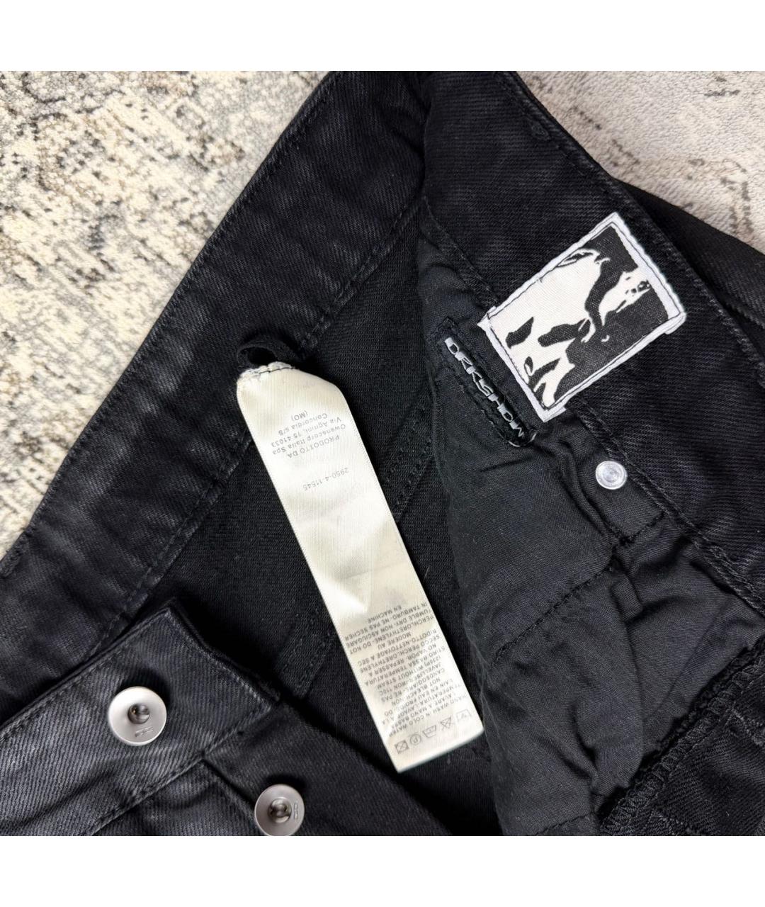 RICK OWENS DRKSHDW Черные хлопковые джинсы скинни, фото 5