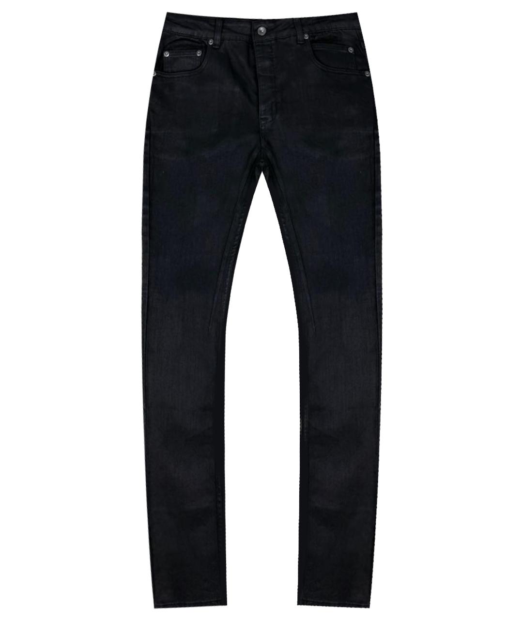 RICK OWENS DRKSHDW Черные хлопковые джинсы скинни, фото 1