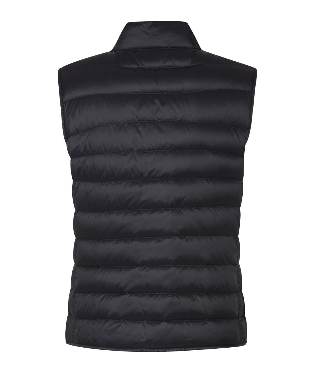 MONCLER Черный полиамидовый жилет, фото 2