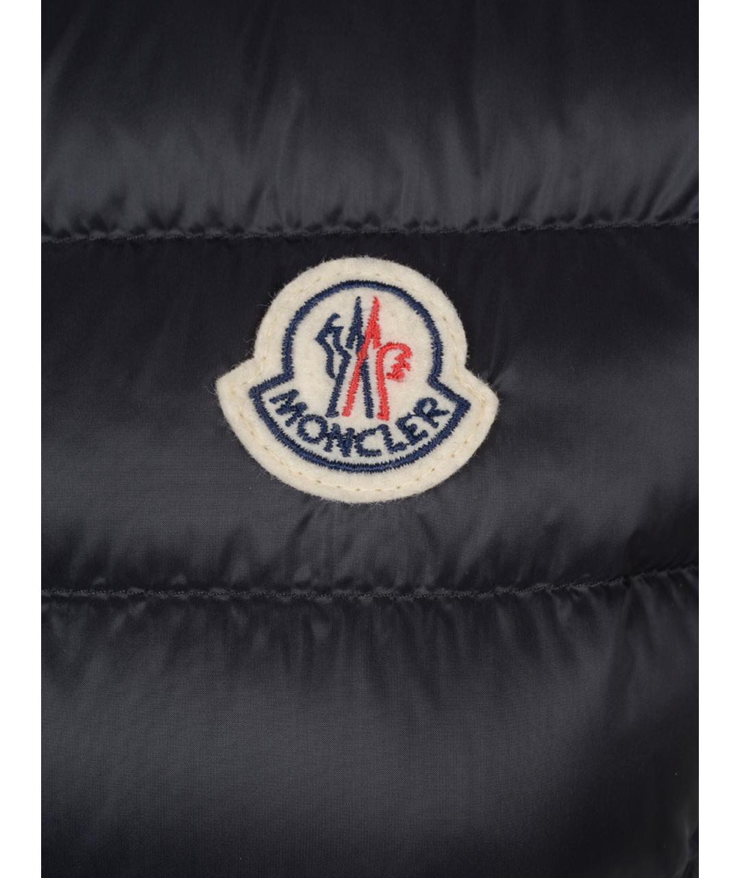 MONCLER Черный полиамидовый жилет, фото 3