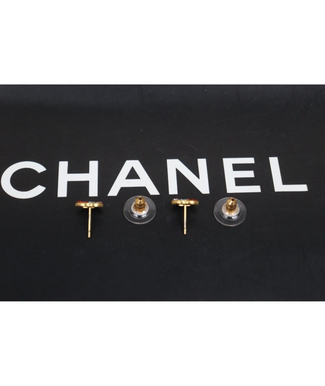 CHANEL Золотые серьги, фото 8