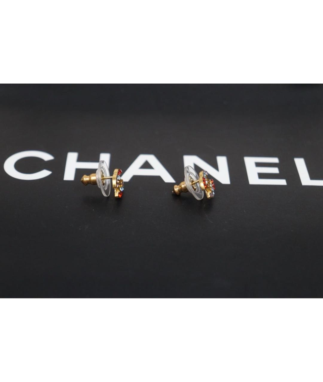 CHANEL Золотые серьги, фото 3