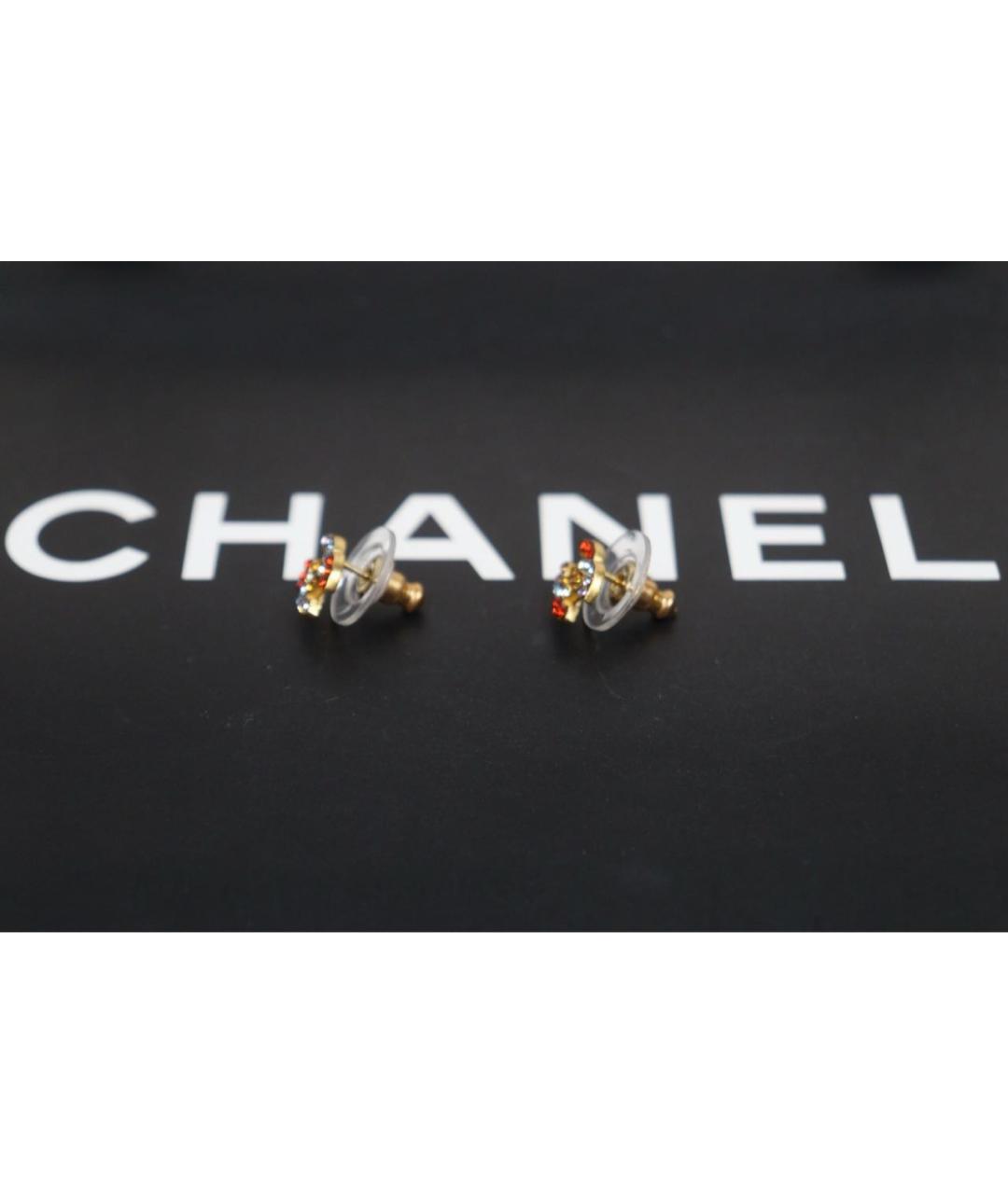 CHANEL Золотые серьги, фото 2