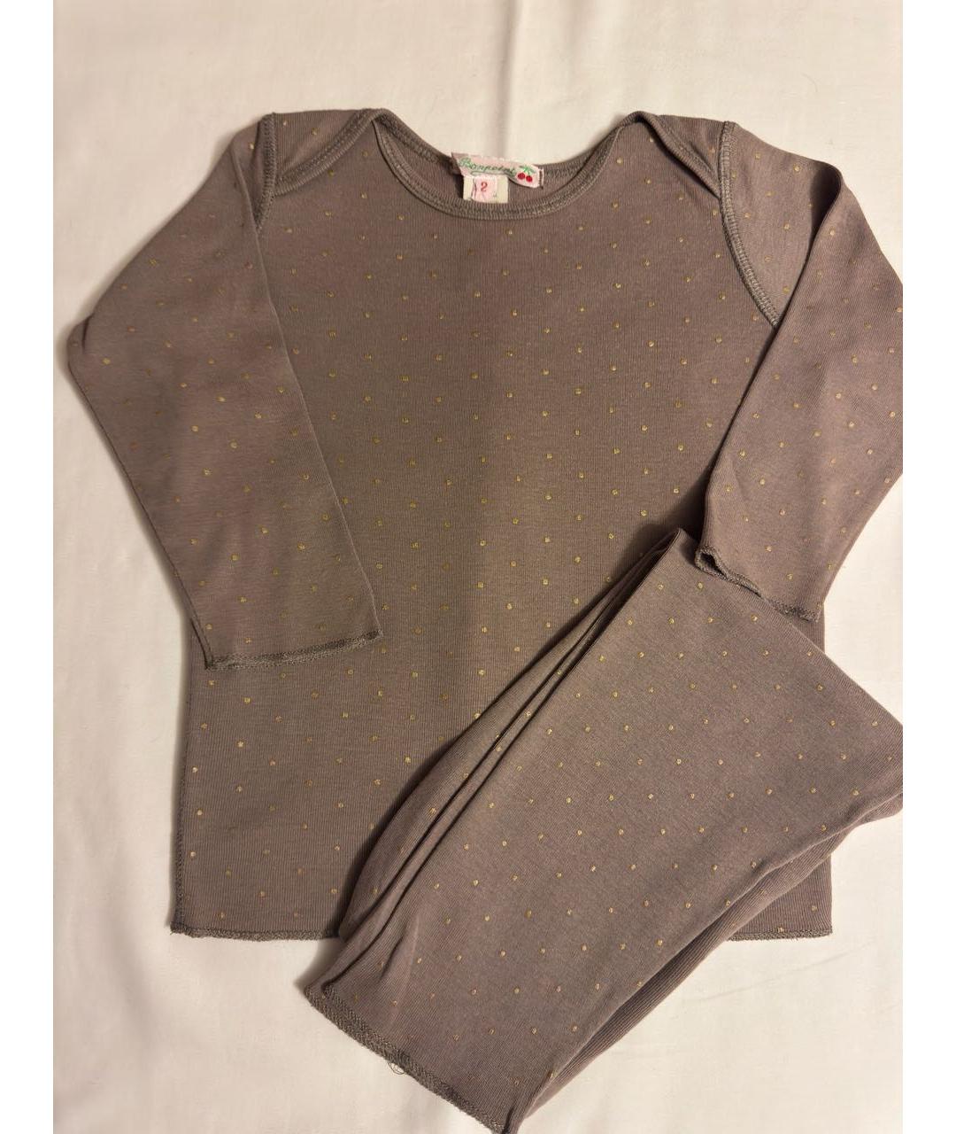 BONPOINT Бежевая хлопковая белье / пижама, фото 9