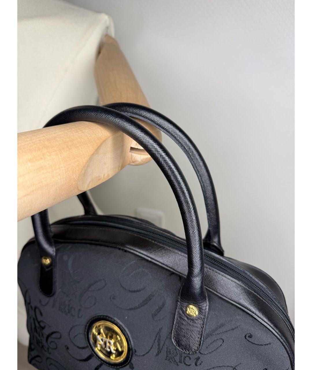 NINA RICCI Черная сумка с короткими ручками, фото 8