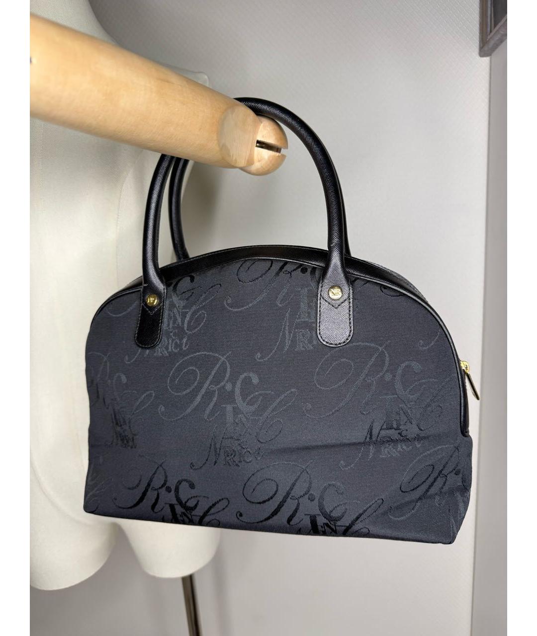 NINA RICCI Черная сумка с короткими ручками, фото 6