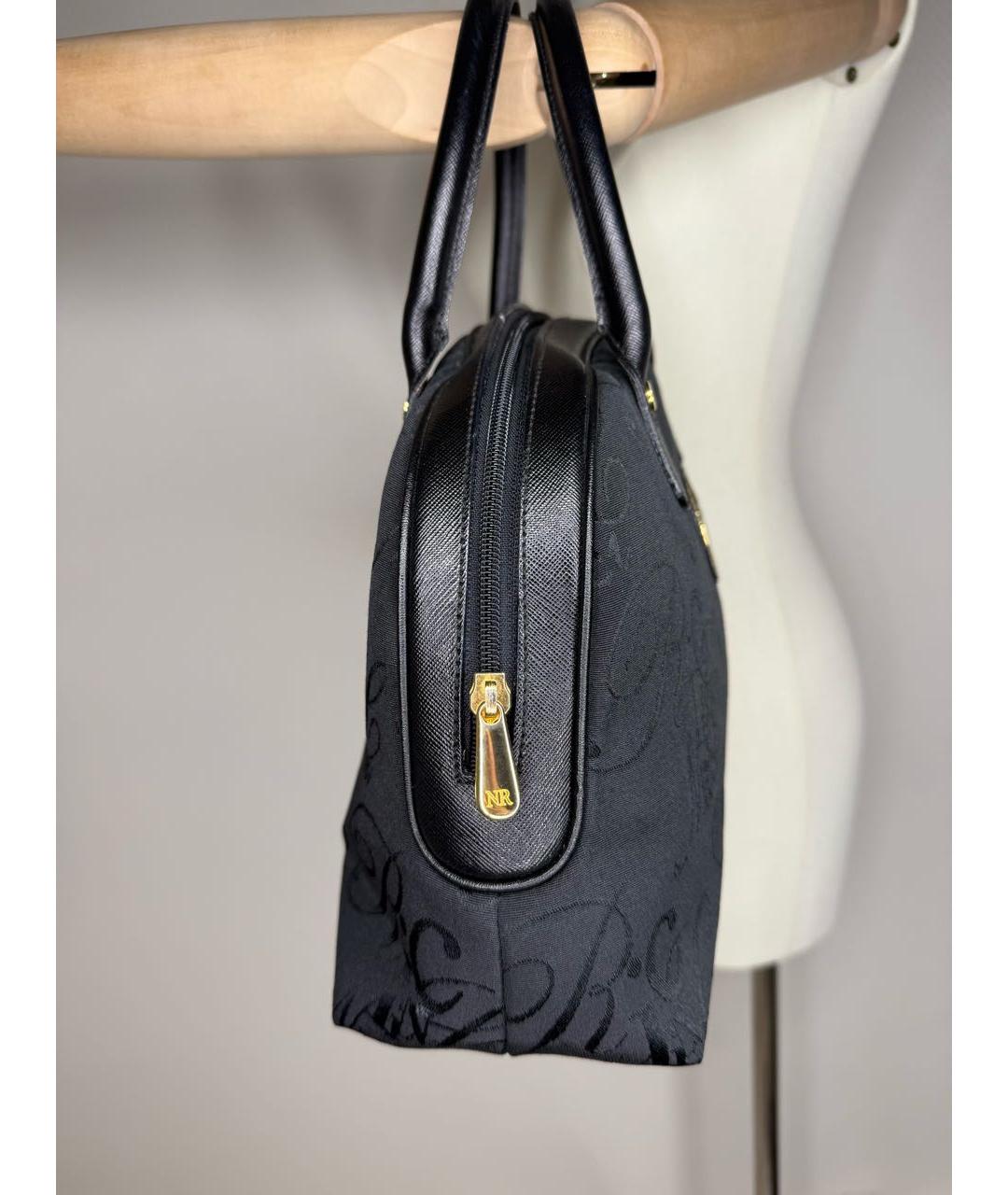 NINA RICCI Черная сумка с короткими ручками, фото 7