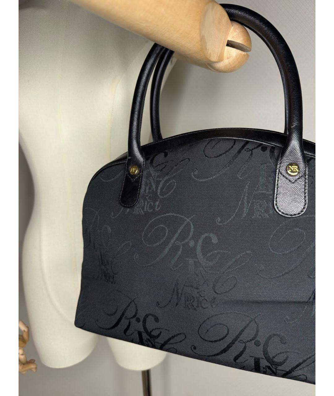 NINA RICCI Черная сумка с короткими ручками, фото 5