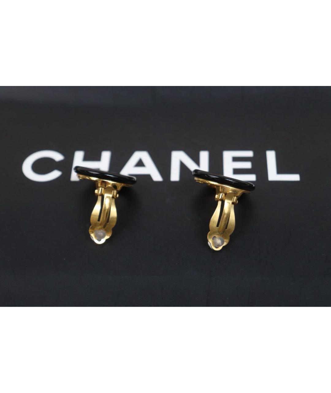 CHANEL Золотые серьги, фото 8
