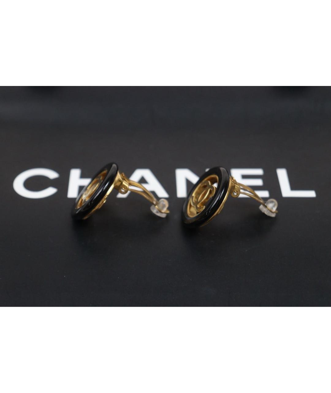 CHANEL Золотые серьги, фото 2