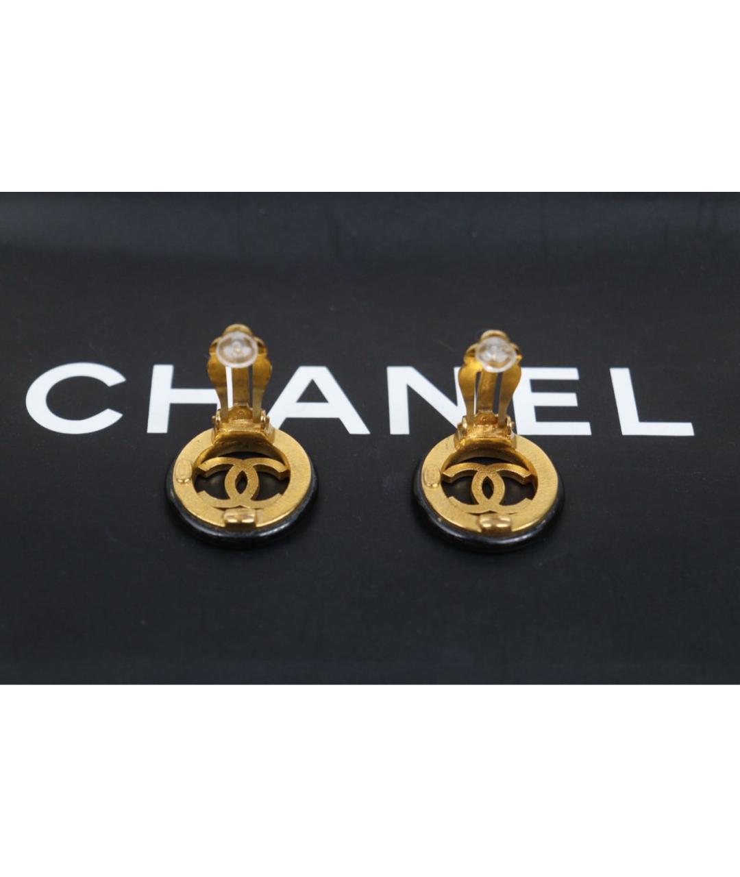 CHANEL Золотые серьги, фото 4