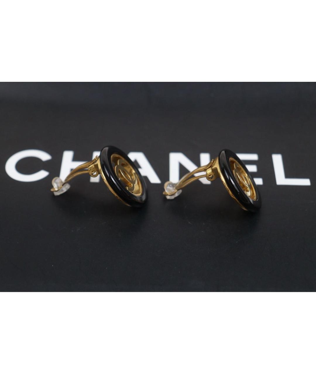 CHANEL Золотые серьги, фото 3