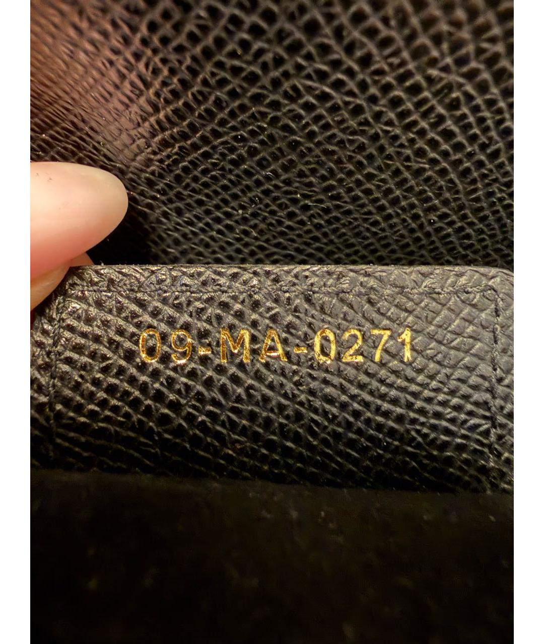 CHRISTIAN DIOR Черная кожаная сумка с короткими ручками, фото 6