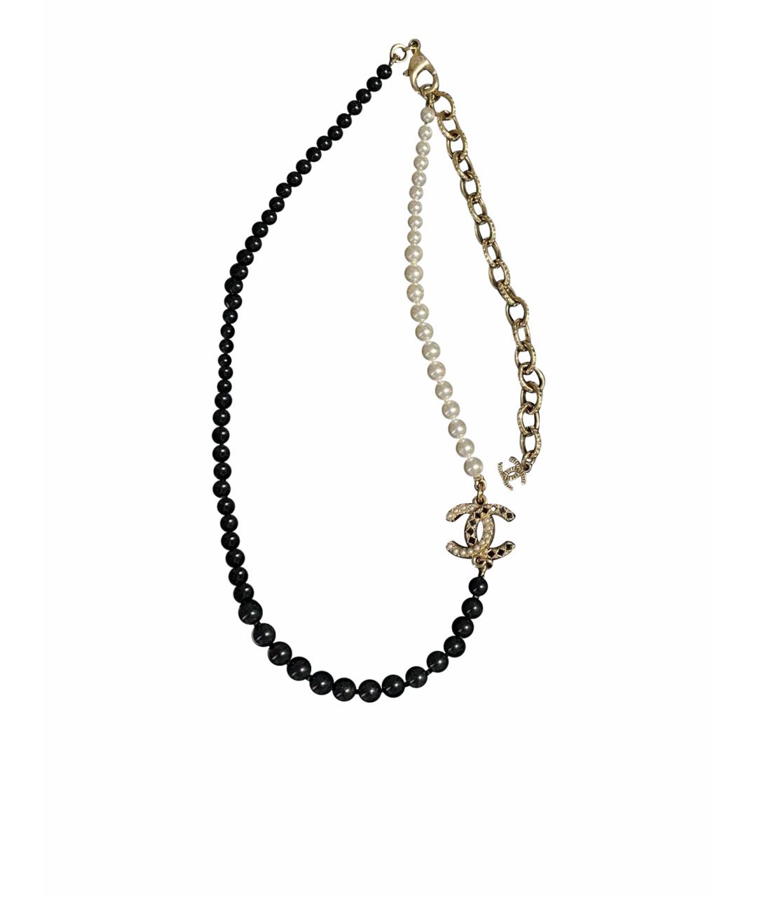 CHANEL Черное колье, фото 1