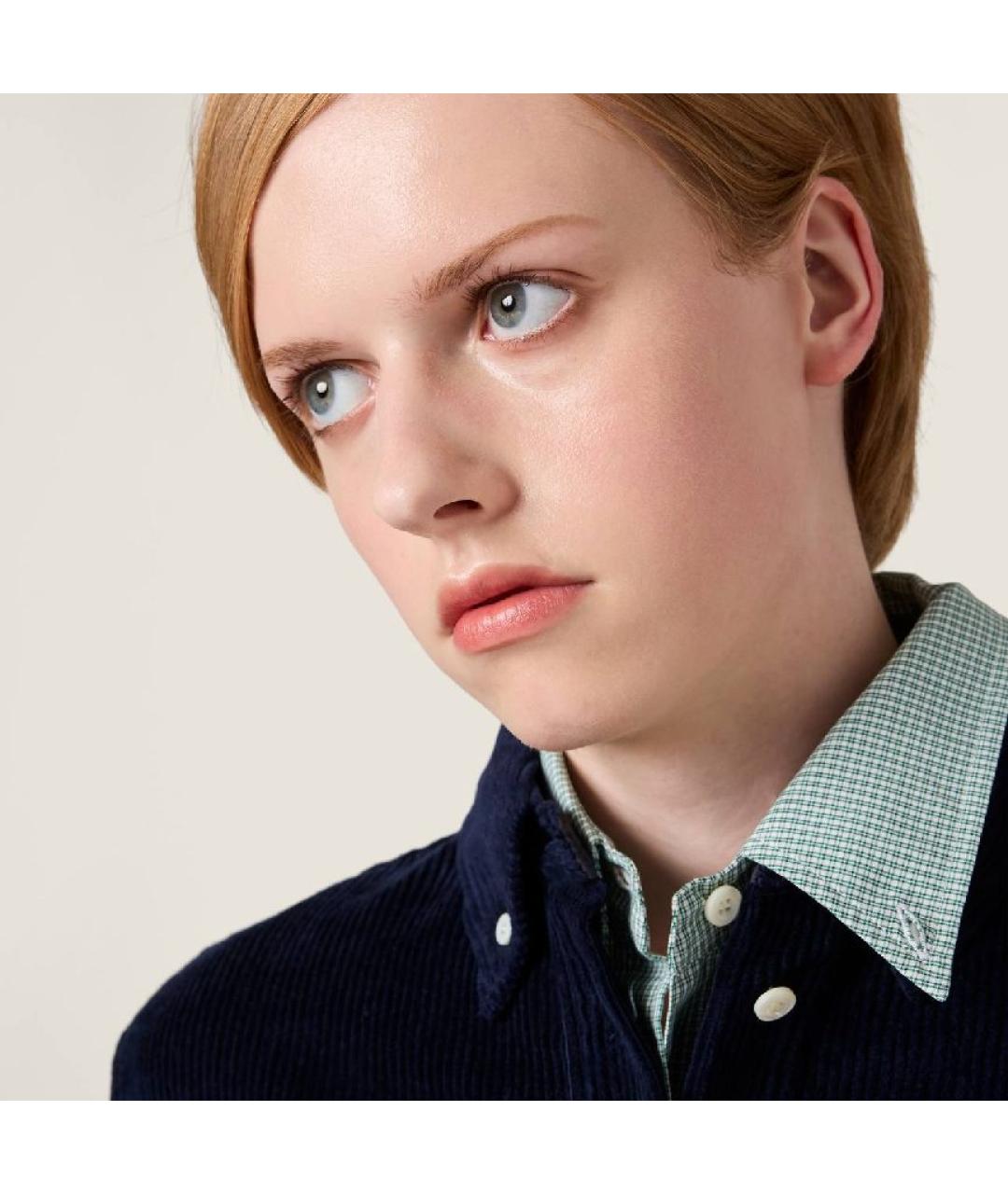 MIU MIU Синее повседневное платье, фото 4