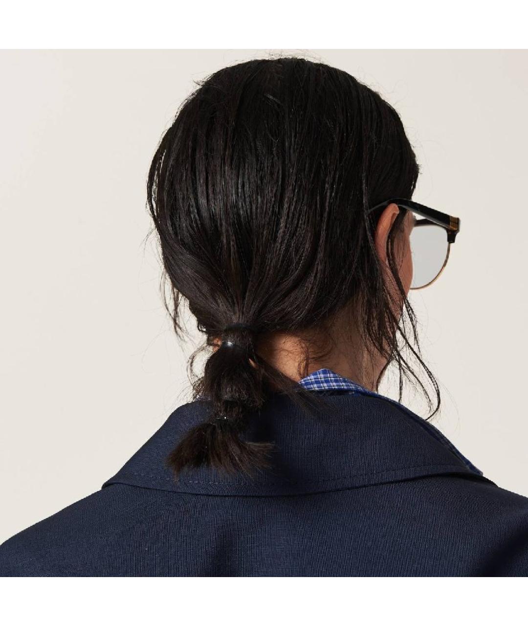 MIU MIU Темно-синяя шерстяная куртка, фото 6