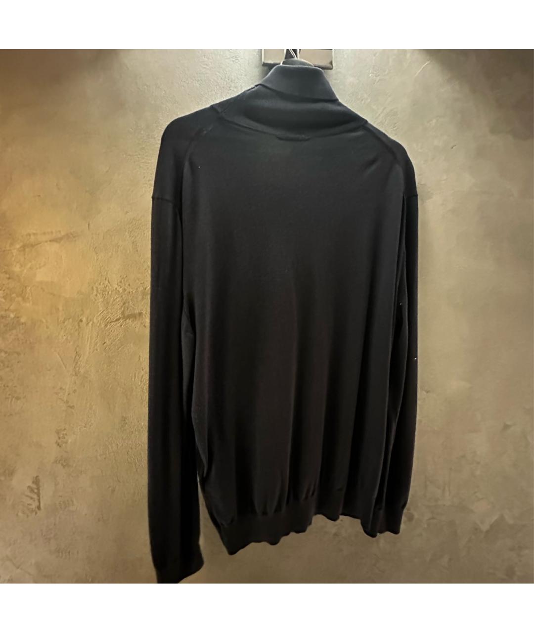 ZZEGNA Темно-синяя шерстяная водолазка, фото 2