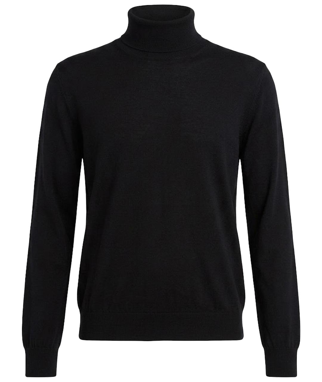 ZZEGNA Темно-синяя шерстяная водолазка, фото 1