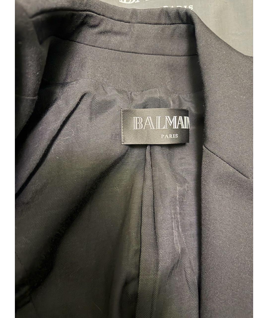 BALMAIN Черный вискозный жакет/пиджак, фото 3