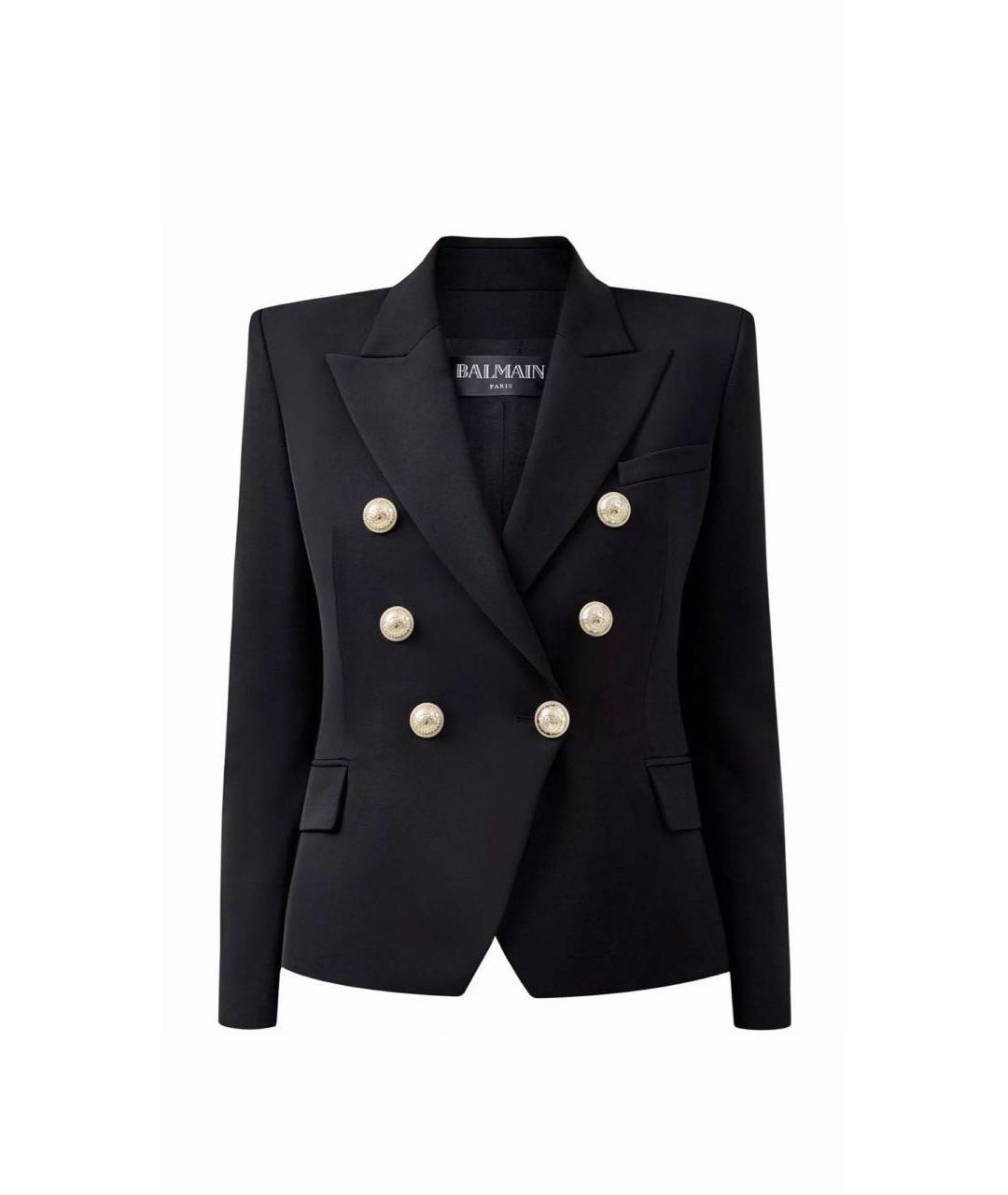 BALMAIN Черный вискозный жакет/пиджак, фото 8